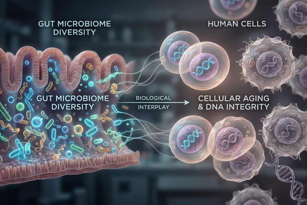 Darmgesundheit und das Mikrobiom: Wie Ihr Darm die Zellalterung beeinflusst